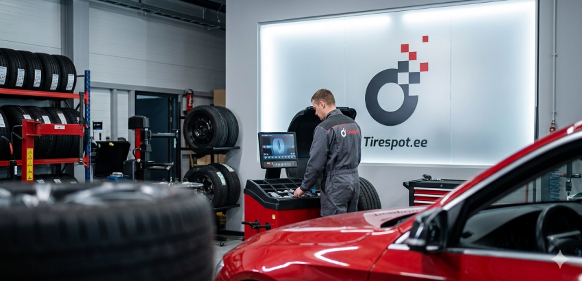 Professionaalne auto veermiku kontroll ja diagnostika Tirespot autoteeninduses P&auml;rnus.